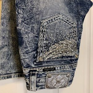 Miss Me Jeans Rhinestones Studs & Embroidery
